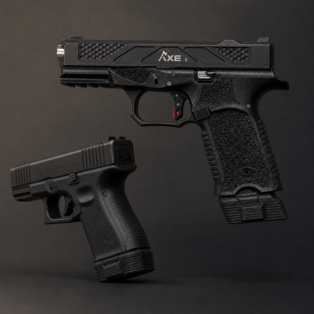 BUL AXE C ו-Glock עם רכיב EYEON על המחסנית